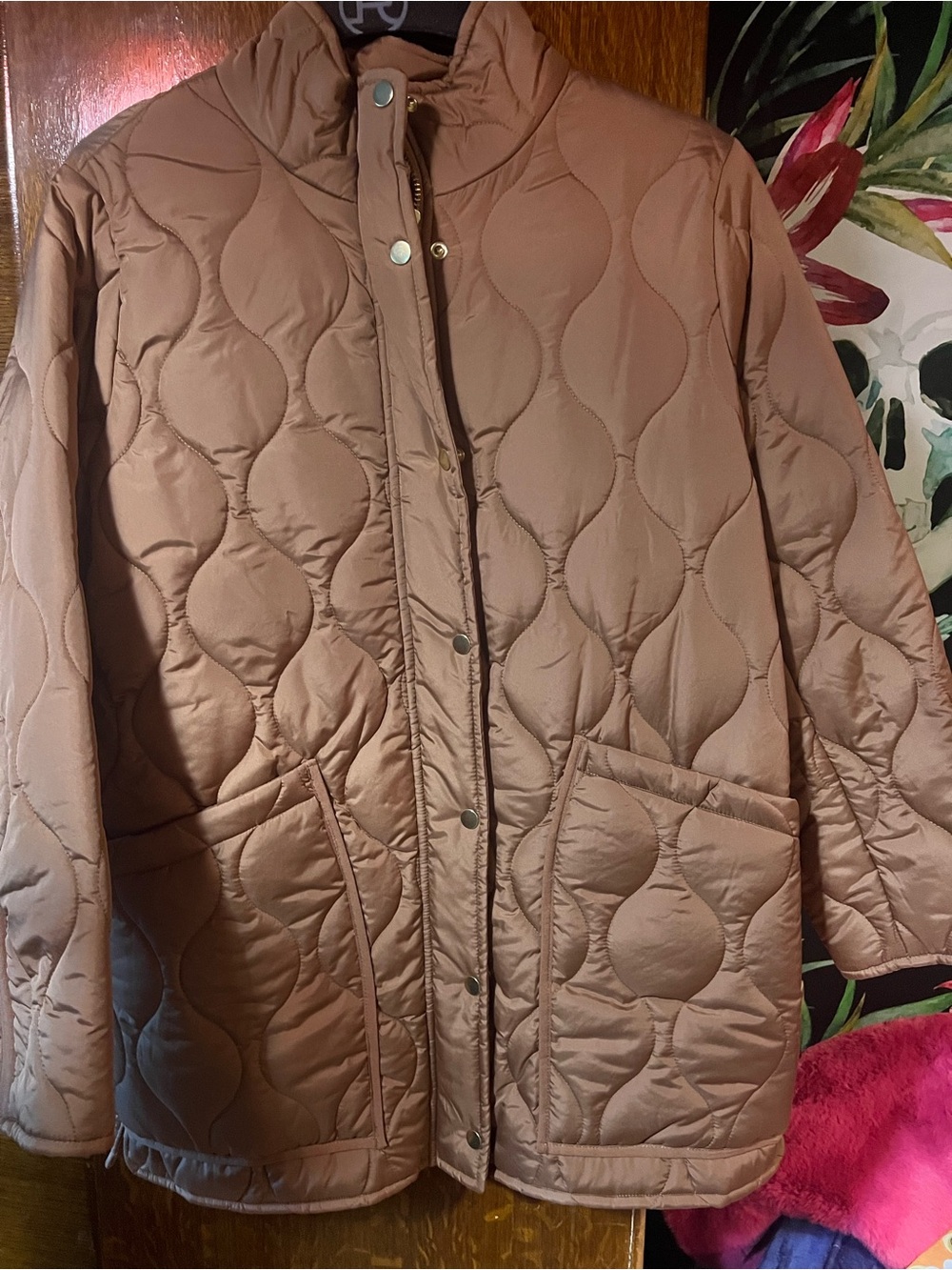 J. Crew Quilted Tan/Brown Lightweight Puffer Jacket